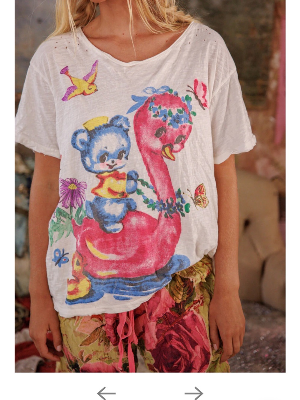 Magnolia Pearl Fellow Ship Voyage  Boyfriend Tee TOP 2392